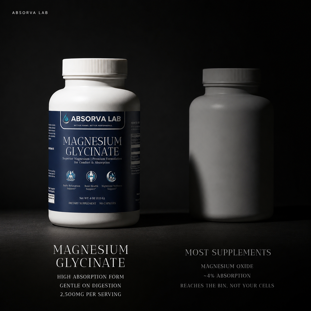 Magnesium Glycinate | High Absorption for Sleep & Muscle Relaxation