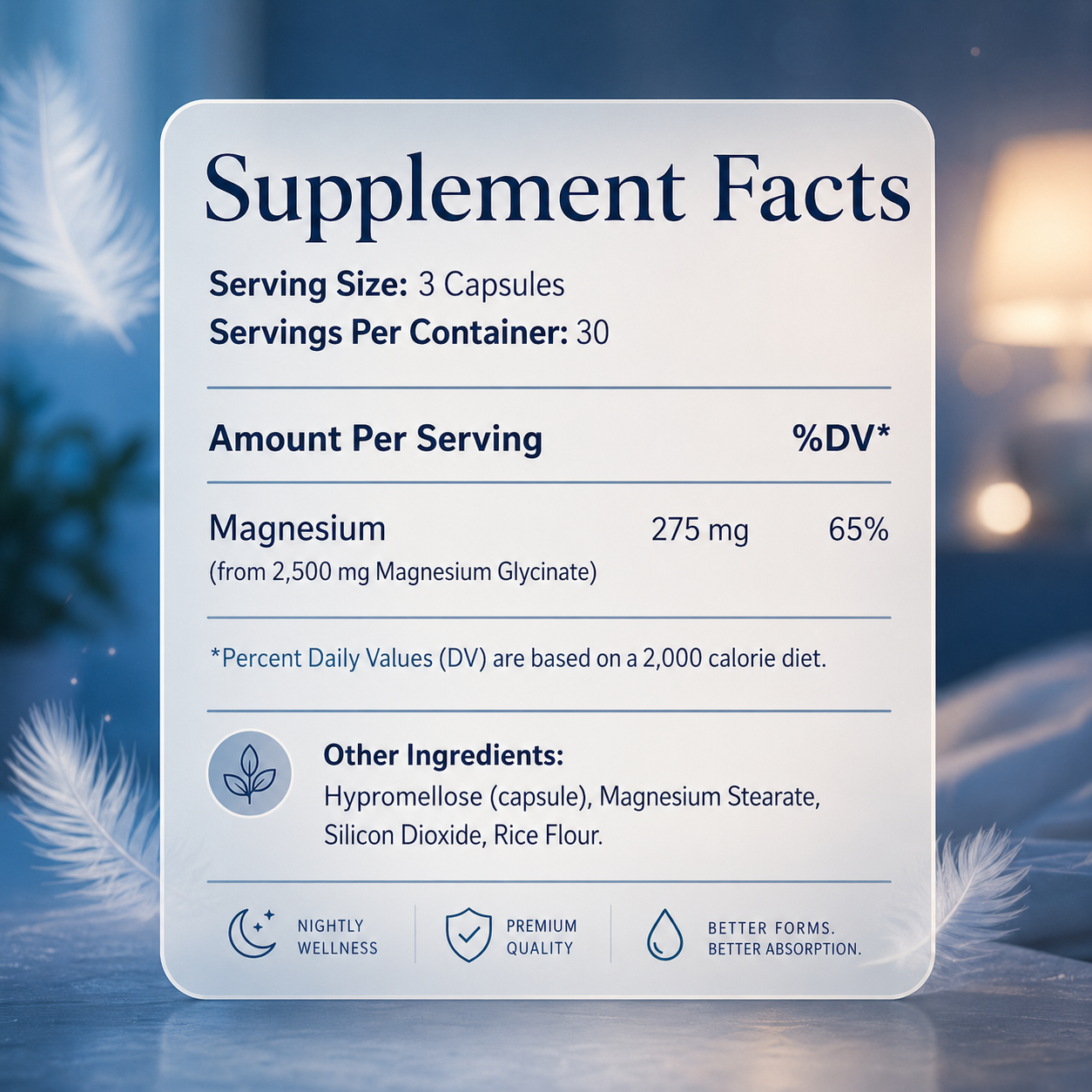 Magnesium Glycinate | High Absorption for Sleep & Muscle Relaxation